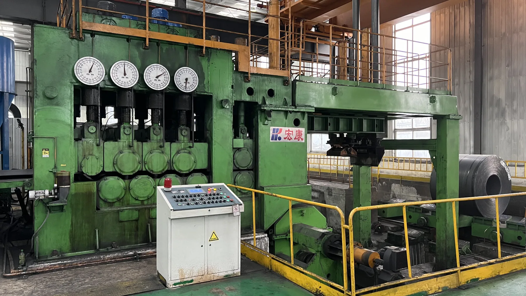 steel plate leveling machine — Hongkang engineering view 1