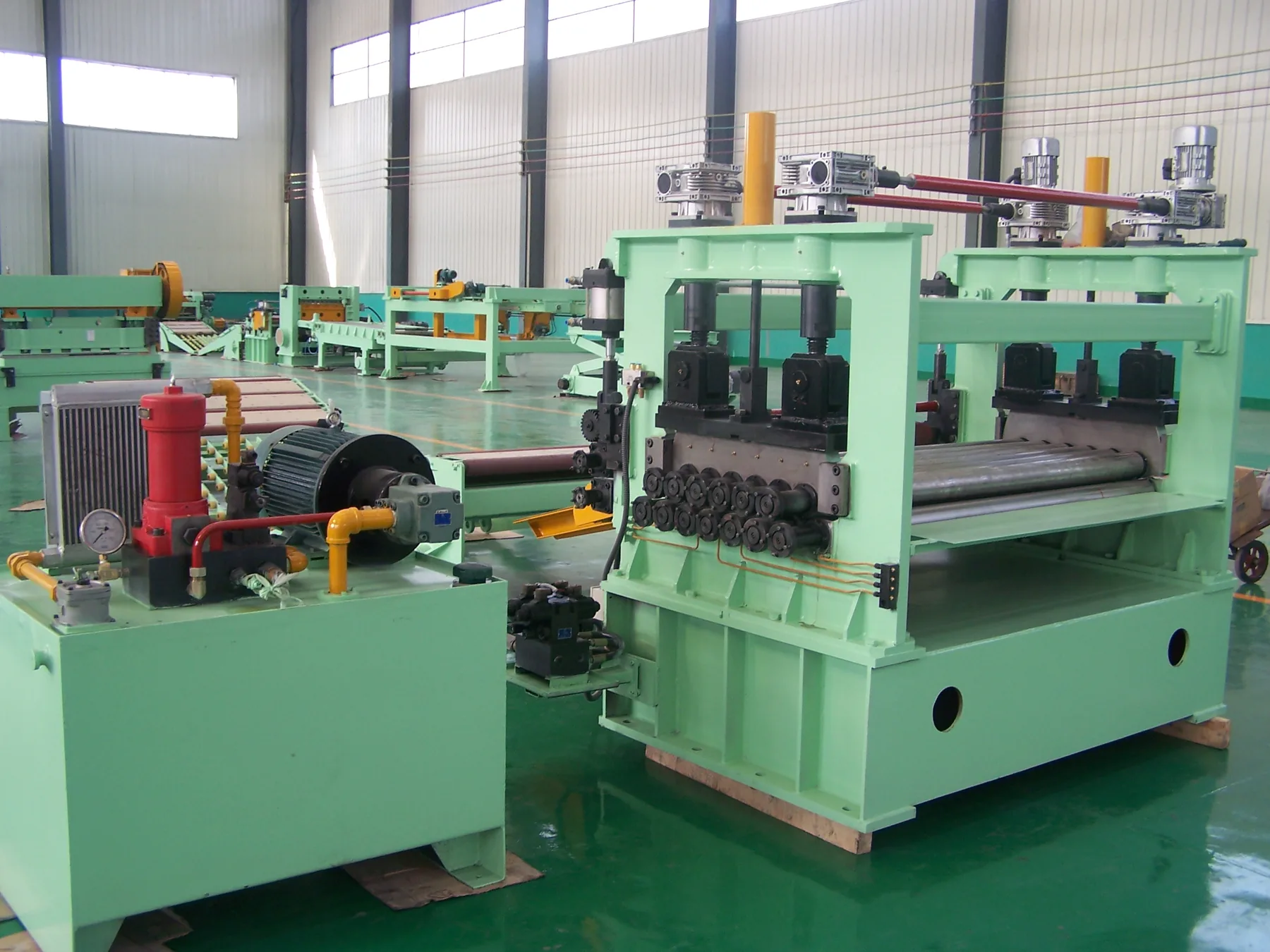 steel plate leveling machine — Hongkang engineering view 3